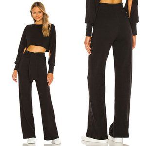 Michael Costello x REVOLVE Tie Front Black Pant S